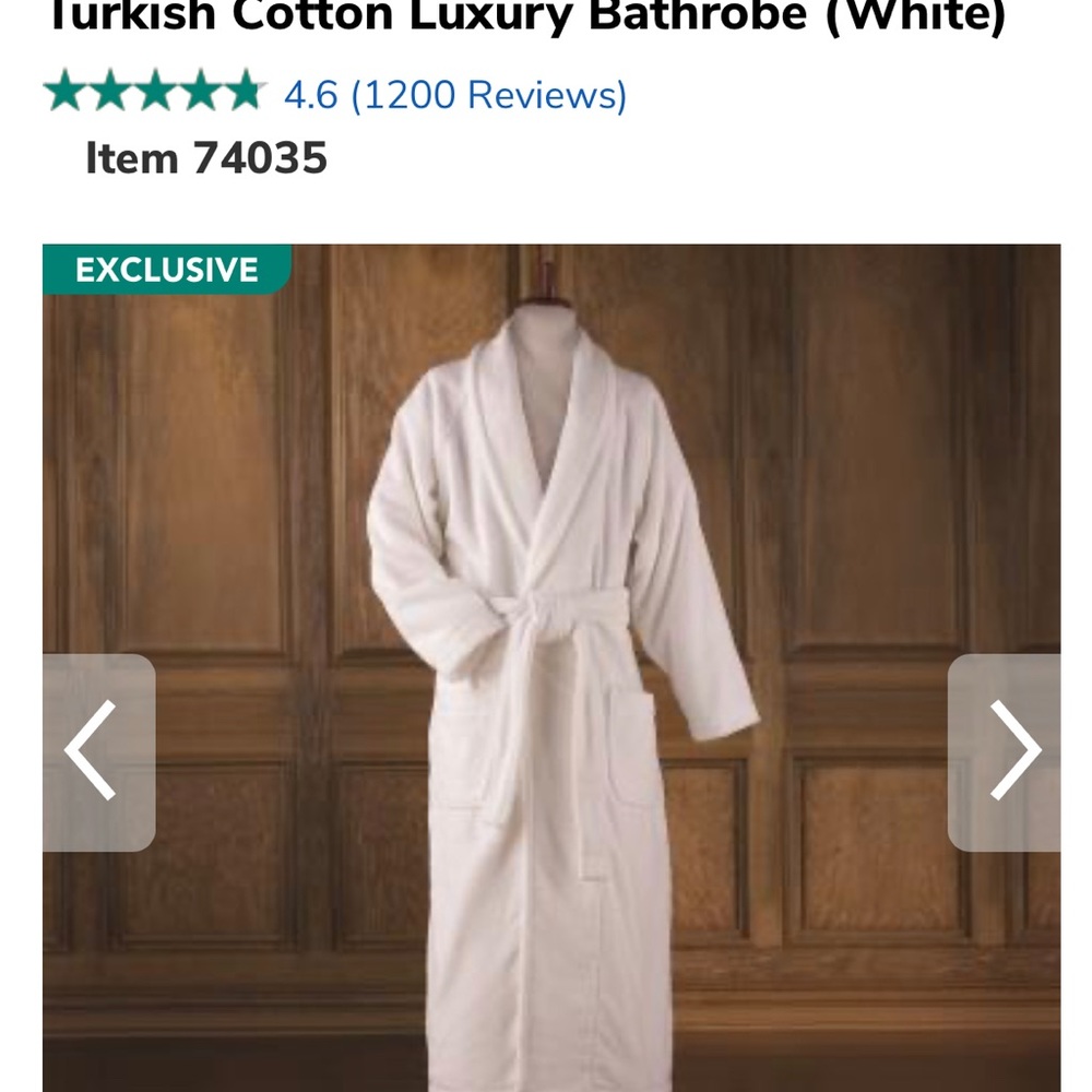White New Bathrobe